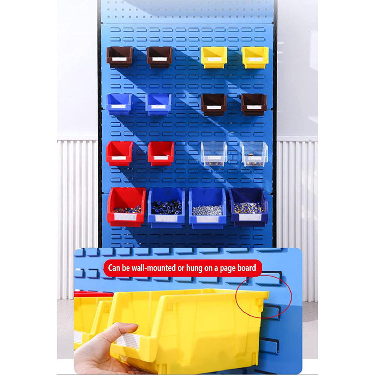 Bin wall mounted online storage rack